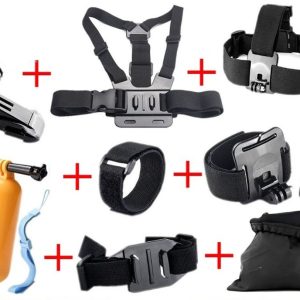 Univerzální sada příslušenství pro akční kamery – 8 kusů