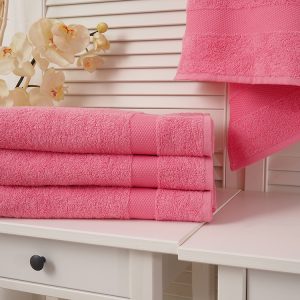 B.E.S. – Petrovice, s.r.o. Bavlněný froté ručník 50×100 Adria – Světle růžový