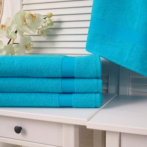 B.E.S. – Petrovice, s.r.o. Bavlněný froté ručník 50×100 Adria – Tyrkysový