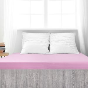 B.E.S. – Petrovice, s.r.o. Prostěradlo Jersey česaná bavlna MAKO – Růžová Rozměr: 120 x 200