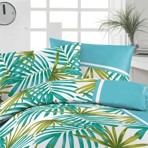 Krepové povlečení Florella Selka Türkis