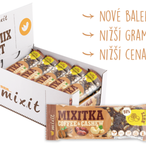 MIXIT Tyčinka Mixitka bez lepku Káva + Kešu 44 g