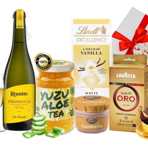 Zdravýkoš Dárkový koš YUZU & Prosecco