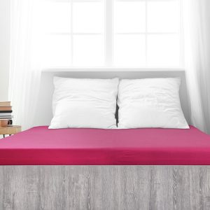 B.E.S. – Petrovice, s.r.o. Prostěradlo Jersey česaná bavlna MAKO – Fuchsiová Rozměr: 120 x 200