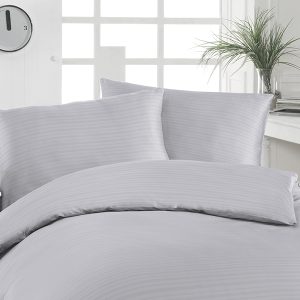 Florella Krepové povlečení Uni Garnitur Silber Rozměr: 70×90 + 140×200 cm