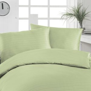 Florella Krepové povlečení Uni Garnitur Grün Rozměr: 70×90 + 140×200 cm