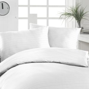 Florella Krepové povlečení Uni Garnitur Weiss Rozměr: 70×90 + 140×200 cm