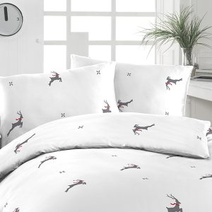 Florella Flanelové povlečení Renn Silber Rozměr: 70×90 + 140×200 cm