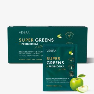 VENIRA super greens + probiotika, jablko, 30 sáčků