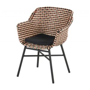 Delphine zahradní jídelní židle – výplet Red