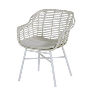 Cecilia zahradní jídelní židle – bílá