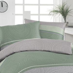 Florella Flanelové povlečení Longon Salbei Rozměr: 70×90 + 140×200 cm