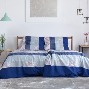 B.E.S. – Petrovice, s.r.o. Bavlněné krepové povlečení české výroby – Luka Rozměr: 140 x 200 + 70 x 90