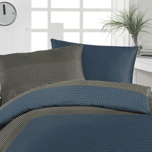 Florella Saténové povlečení Edel Jiu Dblau Rozměr: 70×90 + 140×200 cm