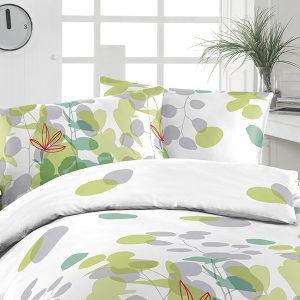Florella Krepové povlečení Aluna Gruen Rozměr: 70×90 + 140×200 cm