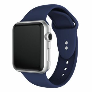 eses Silikonový řemínek pro Apple Watch – Tmavě modrý S, M, L – 42mm, 44mm, 45mm, 49mm