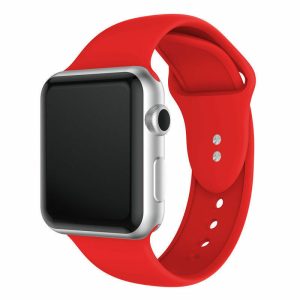 eses Silikonový řemínek pro Apple Watch – Červený S, M, L – 38mm, 40mm, 41mm