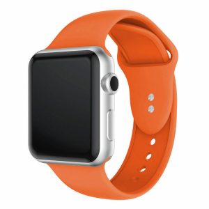 eses Silikonový řemínek pro Apple Watch – Oranžový S, M, L – 38mm, 40mm, 41mm