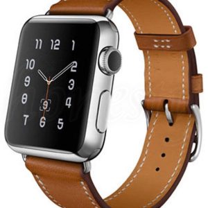eses Kožený řemínek 38mm, 40mm, 41mm pro Apple Watch – S gravírováním "Miluji tě", hnědý