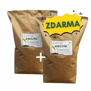 Akce 1+1: Dva 14kg HNOJÍKy (cca 80L)  na 8000m² zahrady, 1600L zálivky
