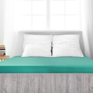 B.E.S. – Petrovice, s.r.o. Prostěradlo Jersey česaná bavlna MAKO – Zelený tyrkys Rozměr: 200 x 200