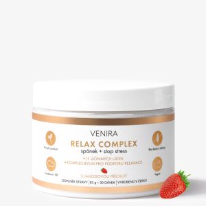 VENIRA relax komplex | spánek + stop stress, jahoda, 81 g