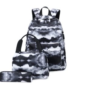 Sada batoh, kabelka, pouzdro Canvas TopBags Batik Černý 16 l