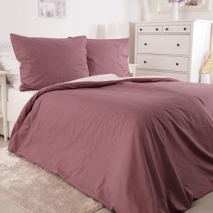 TipTrade Oboustranné bavlněné povlečení – Color starorůžovo růžové Rozměr: 140 x 200 + 70 x 90