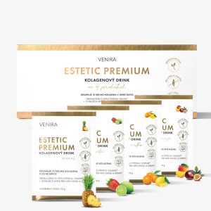 VENIRA ESTETIC PREMIUM kolagen pro vlasy, nehty a pleť, mix 4 příchutí, 40 sáčků