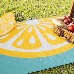 B.E.S. – Petrovice, s.r.o. Pikniková deka s taškou 120x160cm – Citron