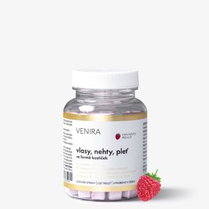 VENIRA kostičky pro vlasy, nehty a pleť, malina, 120 tablet, 60denní až 120denní kúra