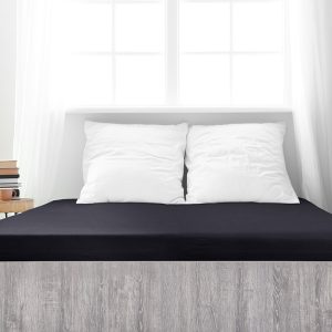 B.E.S. – Petrovice, s.r.o. Prostěradlo Jersey česaná bavlna MAKO – Černá Rozměr: 180 x 200