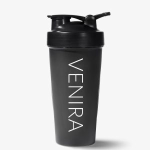 VENIRA shaker PRO s poutkem, černý, 600 ml
