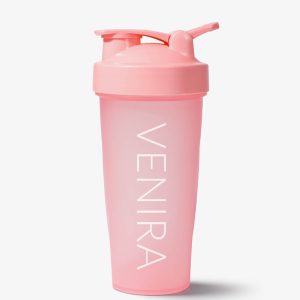 VENIRA shaker PRO s poutkem, růžový, 600 ml