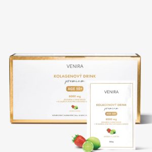 VENIRA PREMIUM kolagen age 50+ pro vlasy, nehty a pleť, jahoda-limetka, 30 sáčků