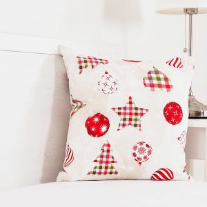 B.E.S. – Petrovice, s.r.o. Vánoční dekorační polštářek 45×45 – Vánoční káro
