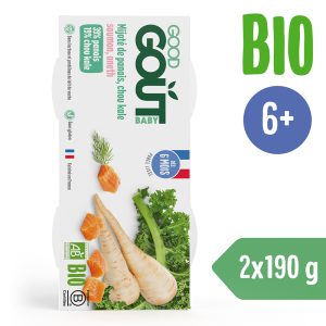 Good Gout BIO Losos s kapustou a pastinákem (2×190 g)