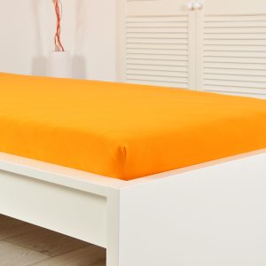 B.E.S. – Petrovice, s.r.o. Prostěradlo JERSEY dětské – Sytá oranžová Rozměr: 60 x 120