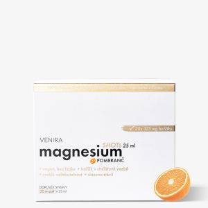 VENIRA magnesium shots, balení 20 ampulí, pomeranč