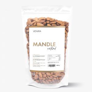 VENIRA mandle natural – neloupané, velké výhodné balení, 1000 g