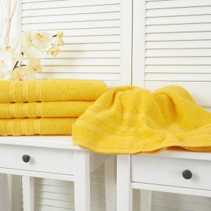 B.E.S. – Petrovice, s.r.o. Bavlněná froté osuška 70×140 Standard – Yellow
