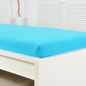 B.E.S. – Petrovice, s.r.o. Prostěradlo JERSEY dětské – Modrý tyrkys Rozměr: 60 x 120