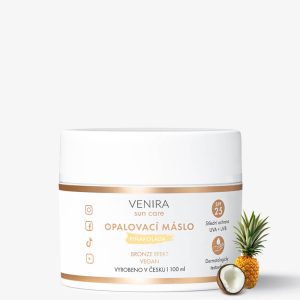 VENIRA opalovací máslo, bronze, SPF 25, piňakoláda, 100 ml