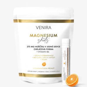 VENIRA magnesium shots, balení 30 ampulí, pomeranč