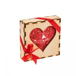 Janek JANKOVO červené srdíčko plněné lískovkou v krabičce 90 g