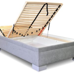 Čalouněná válenda Litera, s úložným prostorem, 90×200 cm