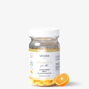 VENIRA vitamin D pro děti – pomeranč, 120 kostiček