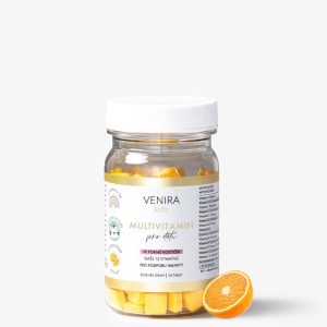 VENIRA multivitamin pro děti – pomeranč, 120 kostiček
