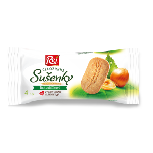 REJ Sušenky celozrnné lískooříškové 34 g