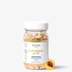 VENIRA B-komplex pro děti, příchuť meruňka, 120 srdíček